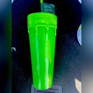 Starbucks Halloween Slime Glow in the Dark Tumbler